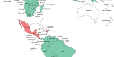 Kort over Belize malaria 